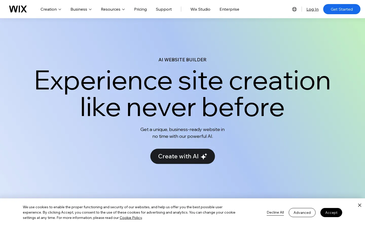 Wix AI Website Builder